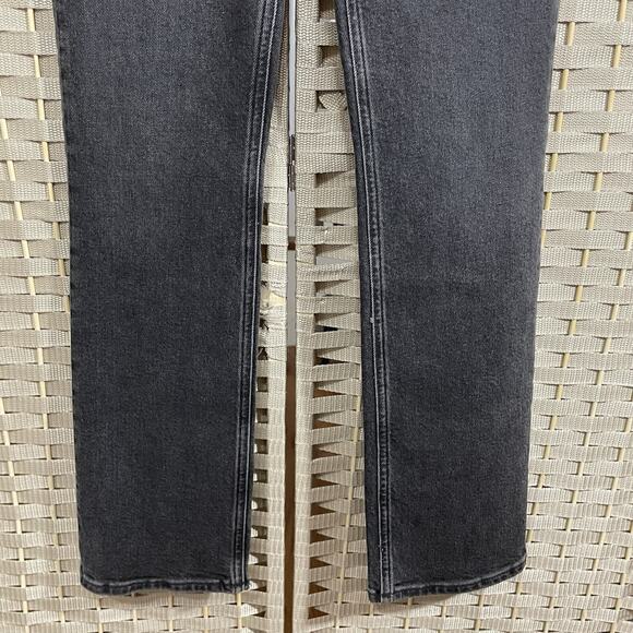 Agolde VINTAGE HIGH RISE BOOT Women’s Size 23 Black TECHNIQUE Wash NEW Tiny Flaw - Picture 4 of 10